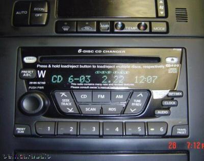 2000 01 02 03 04 Nissan Xterra Frontier Radio and 6 CD player