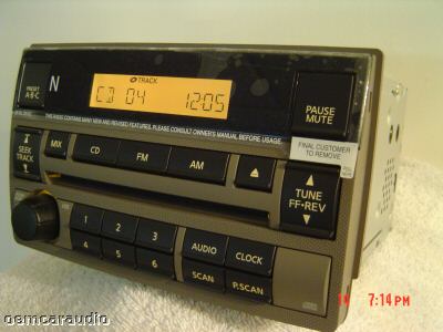 2005 - 2006 Nissan Altima OEM AM FM Radio CD Player Receiver