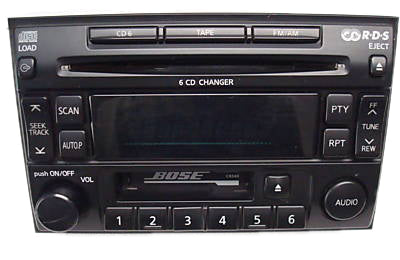 NISSAN Pathfinder SE LE Maxima BOSE Radio 6 Disc Changer Tape Cassette CD Player PN-2439N 1995 1996 1997 1998 1999 2000 2001 2002 2003 2004