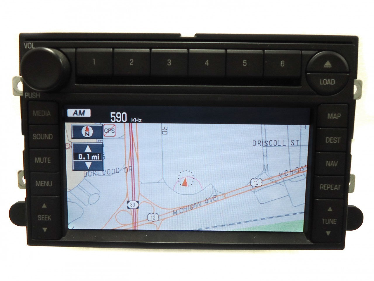 2006  - 2009 Ford Lincoln Mercury OEM DATA Navigation GPS Radio 6 Disc Changer