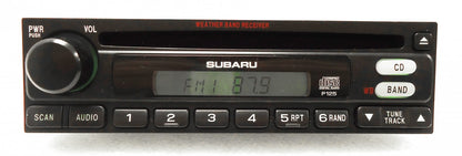 SUBARU Factory(OEM) Radio and CD Player Stereo Weatherband Legacy Forester Impreza OUTBACK 86201AE28A P125 1997 1998 1999 2000 2001 2002 2003