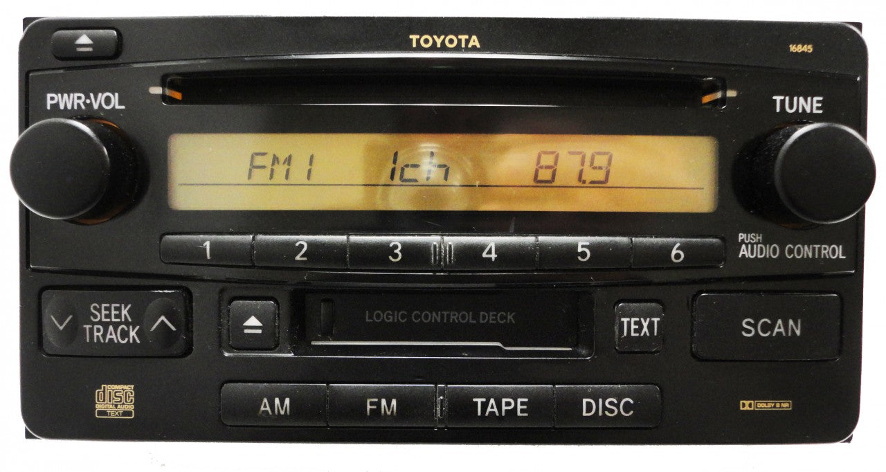 TOYOTA RAV4 4Runner Celica Radio Tape and CD Player 16845