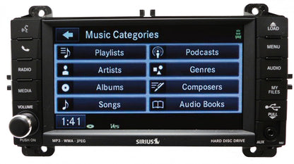 2011 2012 2013 JEEP Grand Cherokee OEM RBZ MyGig Sirius Satellite Radio Stereo CD MP3 DVD Aux Player