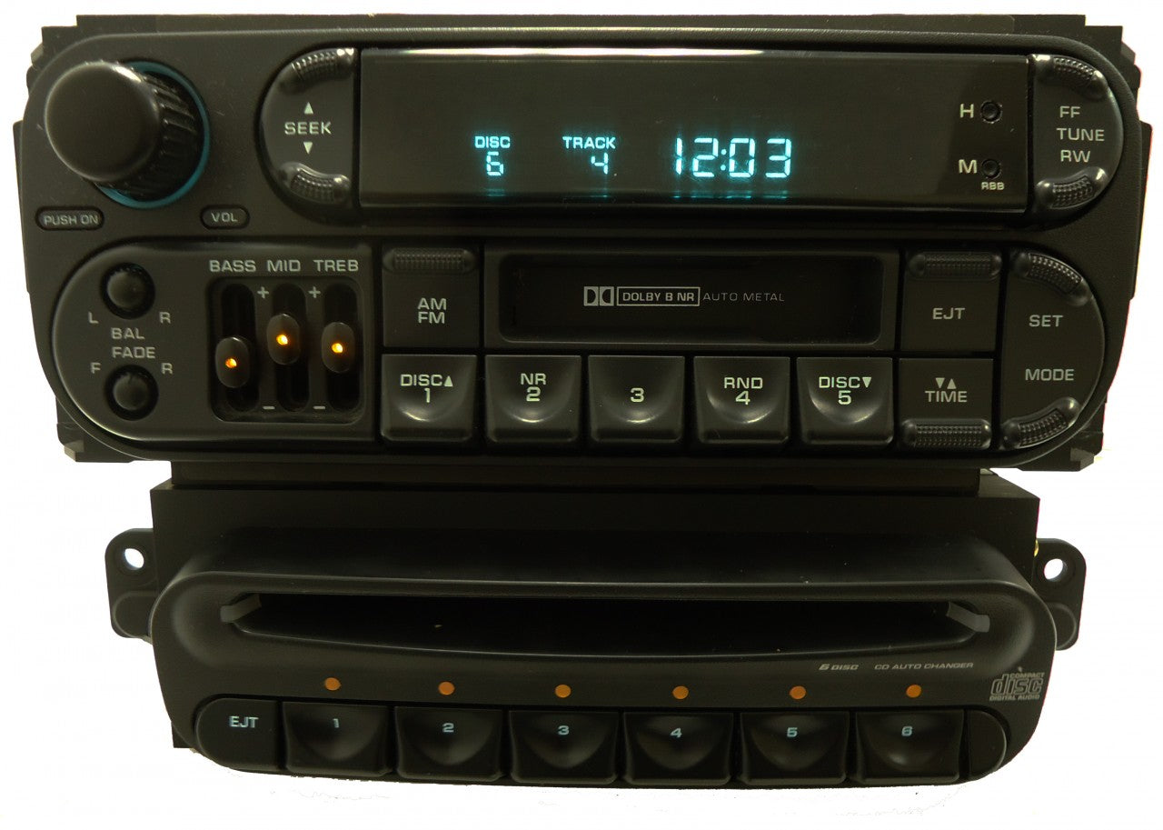 1997 - 2007 Chrysler Jeep Dodge Plymouth OEM 6 CD In-dash Player Changer