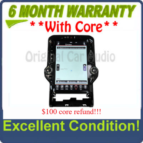 2019 - 2022 Dodge Ram 1500 OEM Navigation Center Stack 12" Touch Screen Display Control Panel P68456007AA, P68456007AB