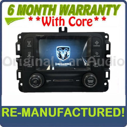Remanufactured 2013 2014 2015 2016 Dodge Ram Truck Uconnect Multi Media Radio Bluetooth VP2 RA2 Long Block