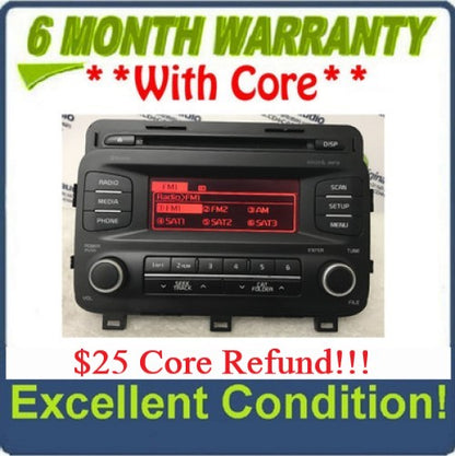 2014 - 2016 Kia Optima OEM SAT Bluetooth AM FM Radio Receiver