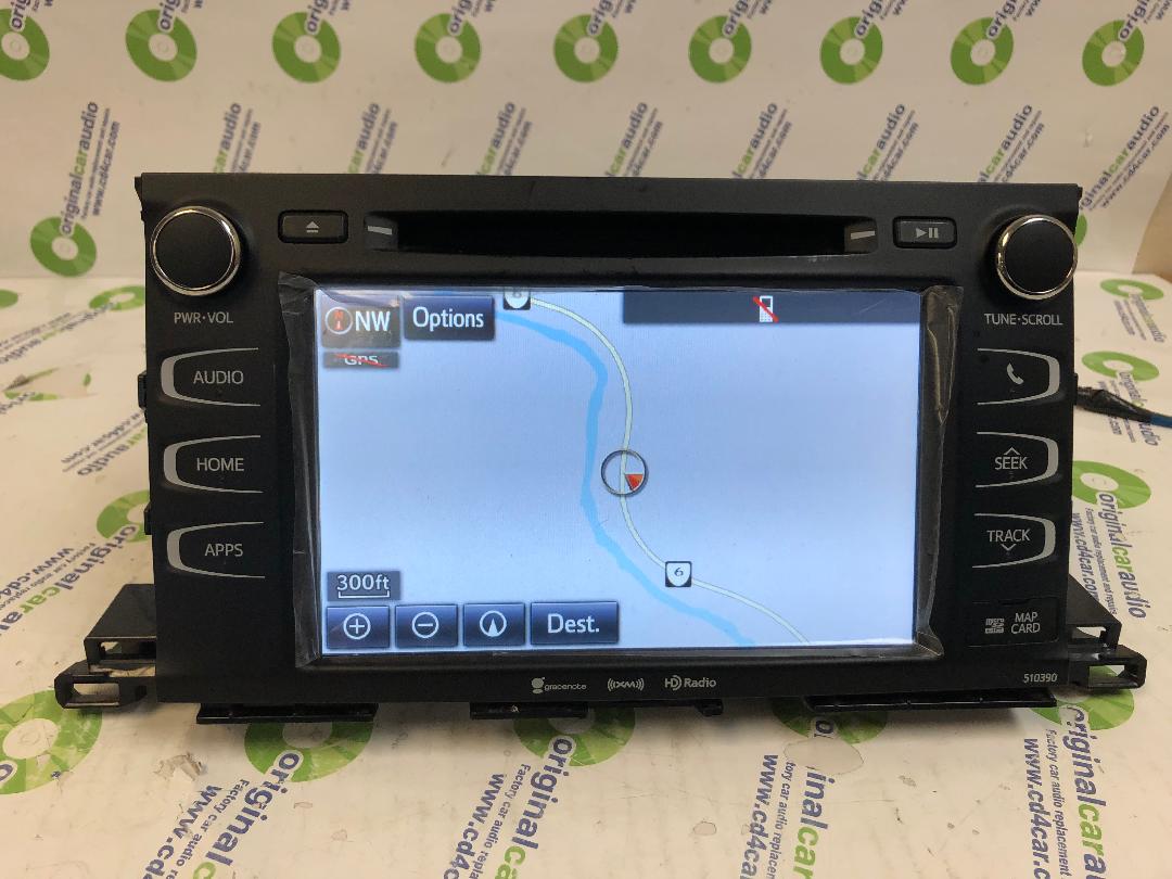 Refurbished 2014 - 2019 TOYOTA Highlander Gracenote Multi Media Navigation Entune APPS Touchscreen Radio