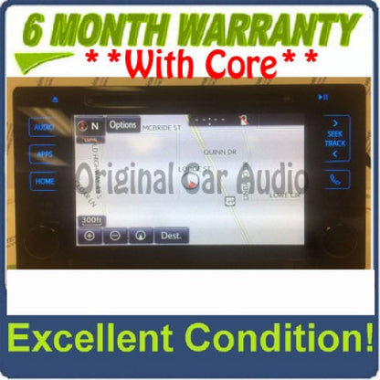 2016 16 Toyota Tacoma OEM AM FM Navigation Gracenote Non-JBL Radio Receiver