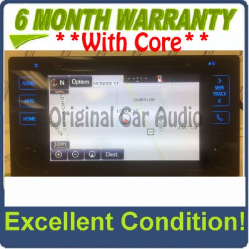 2016 16 Toyota Tacoma OEM AM FM Navigation Gracenote Non-JBL Radio Receiver