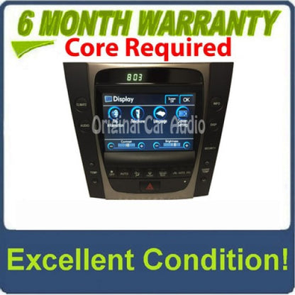 2006 - 2008 Lexus GS300 GS350 GS430 OEM Display Screen Monitor with Climate Controls