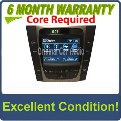 2006 - 2008 Lexus GS300 GS350 GS430 OEM Display Screen Monitor with Climate Controls