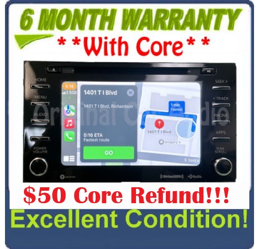 2020 - 2022 Toyota Camry Corolla OEM Navigation 7" Touch Screen AM FM HD Radio Receiver