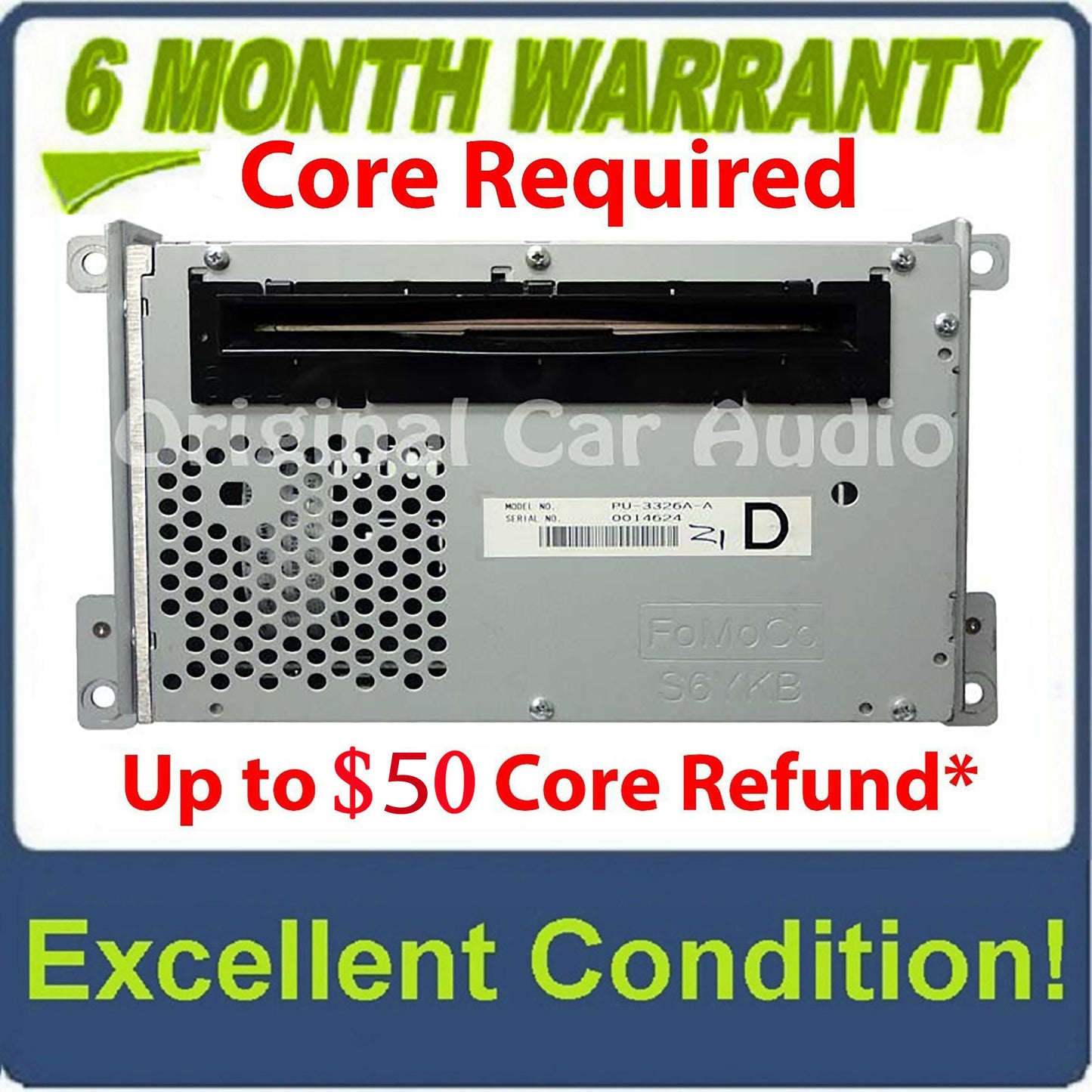 2011 - 2012 FORD OEM F150 Raptor Radio SATELLITE MP3 6 CD Player SONY DIGITAL SOUND