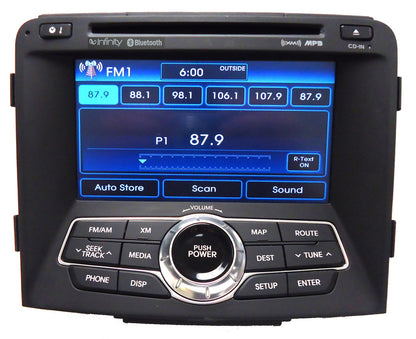 2011 - 2012 HYUNDAI Sonata OEM Navigation GPS 7 Speaker INFINITY Premium Sound Satellite XM Radio CD Player