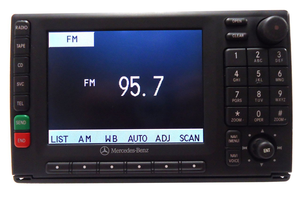 00 01 02 03 04 05 MERCEDES-BENZ Navigation-READY 7-PIN Radio Tape Cassette Player LCD Display Screen Monitor OEM RA4110 ML320 ML350 ML430 ML500 ML55 2000 2001 2002 2003 2004 2005