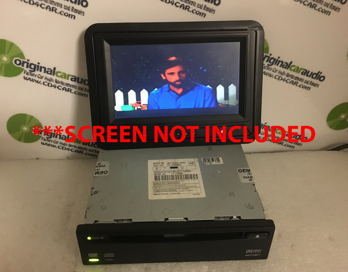 Honda Odyssey DVD Player 3911A-SHJ-A800 2005 2006 2007 2008 2009 2010