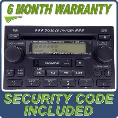 BRAND NEW Honda Radio Tape and 6 Disc CD Changer OEM
