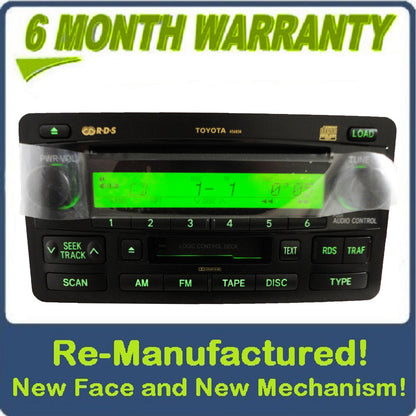 Re-Manufactured Toyota Tundra Radio Tape 6 Disc CD Changer 86120-0C091 2003-2004 NEW FACE NEW MECHANISM