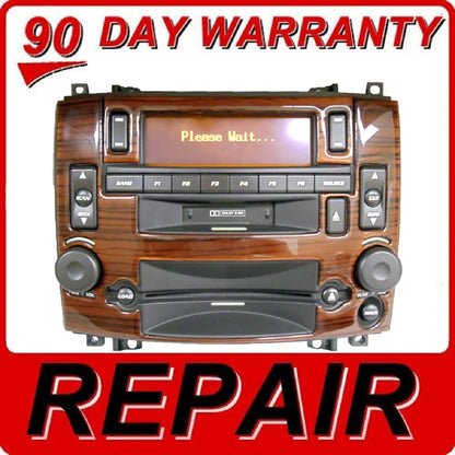 03 04 05 06 07 REPAIR YOUR CADILLAC CTS SRX OEM Radio 6 Disc Changer CD Player REPAIR 2003 2004 2005 2006 2007