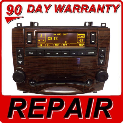 03 04 05 06 07 REPAIR YOUR CADILLAC CTS SRX OEM Radio Single CD Player REPAIR 2003 2004 2005 2006 2007