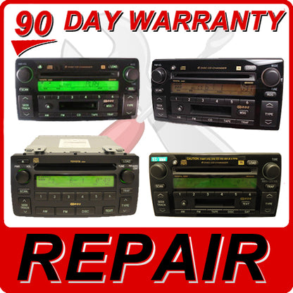 REPAIR TOYOTA Corolla Camry Radio 6 CD Changer FIX Player 02 03 04 05 06 07 08