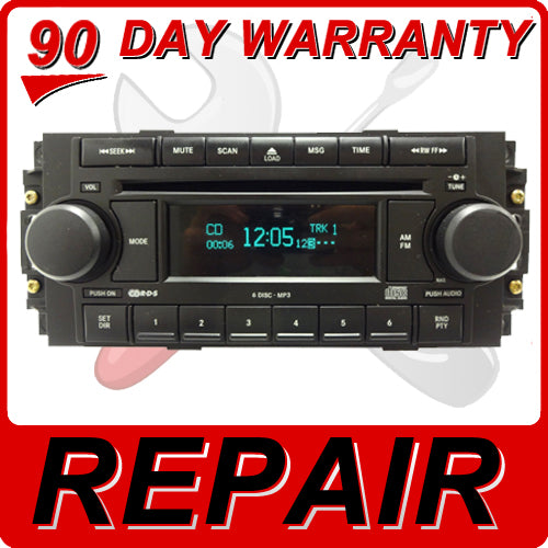 REPAIR Jeep Chrysler Dodge RAQ Radio 6 Disc Changer MP3 CD Player 2004 2005 2006 2007