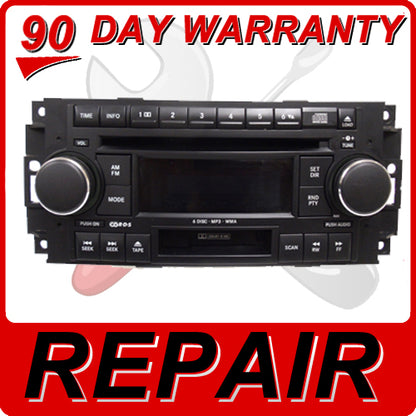 REPAIR CHRYSLER DODGE 300 Charger 1500 2500 3500 Magnum FIX Radio 6 Disc Changer MP3 CD Player RDS 2005 2006 2007 2008 2009