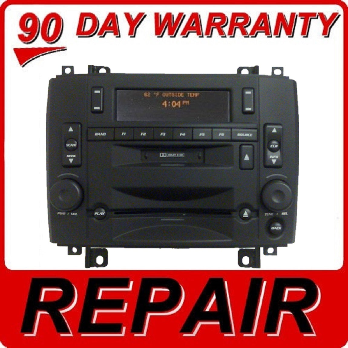 03 04 05 06 07 REPAIR YOUR CADILLAC CTS SRX OEM Radio Single CD Player REPAIR 2003 2004 2005 2006 2007