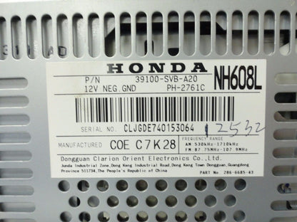 06 07 08 09 Honda CIVIC Radio CD Player MP3 Disc Stereo 4TC7 Premium Audio OEM No CCU
