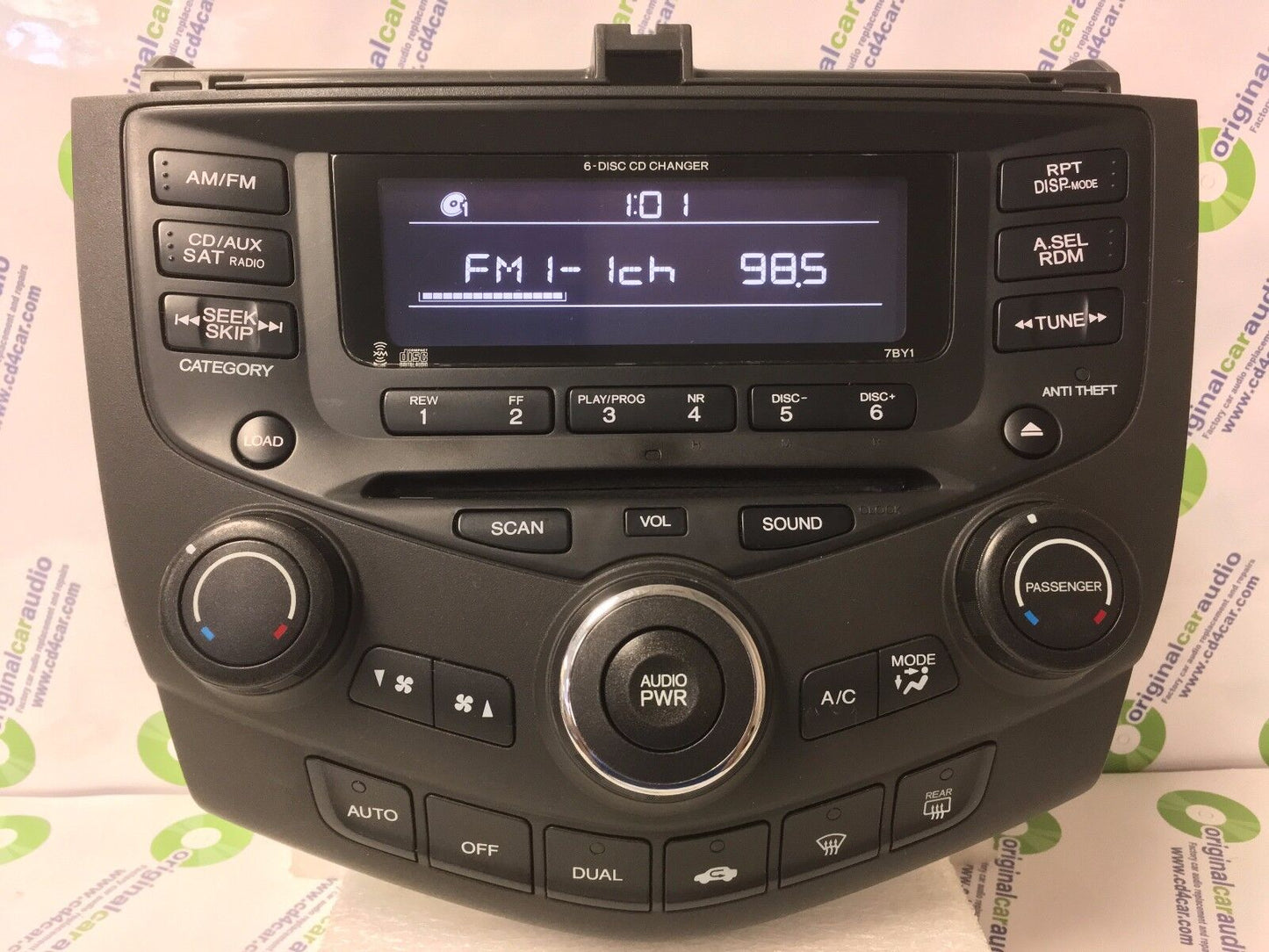 2004 - 2007 Honda Accord 6 CD Changer Player FM AM Radio