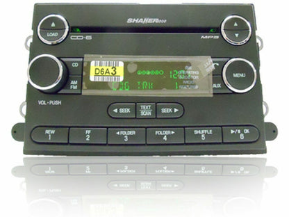 Re-manufactured 2007 - 2009 Ford MUSTANG OEM Radio AUX MP3 6 Disc CD Changer Sirius Satellite SHAKER 1000