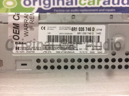 2014 2015 2016 Audi S5 A5 A5 Quattro OEM CD SD1 SD2 SIM Multimedia Control Unit