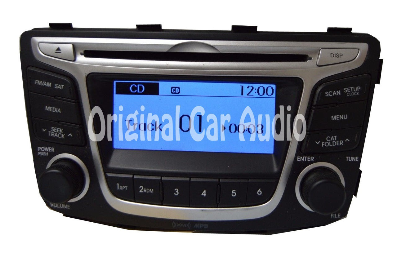 2012 2013 2014 Hyundai OEM Accent Radio SAT Bluetooth CD Player Receiver