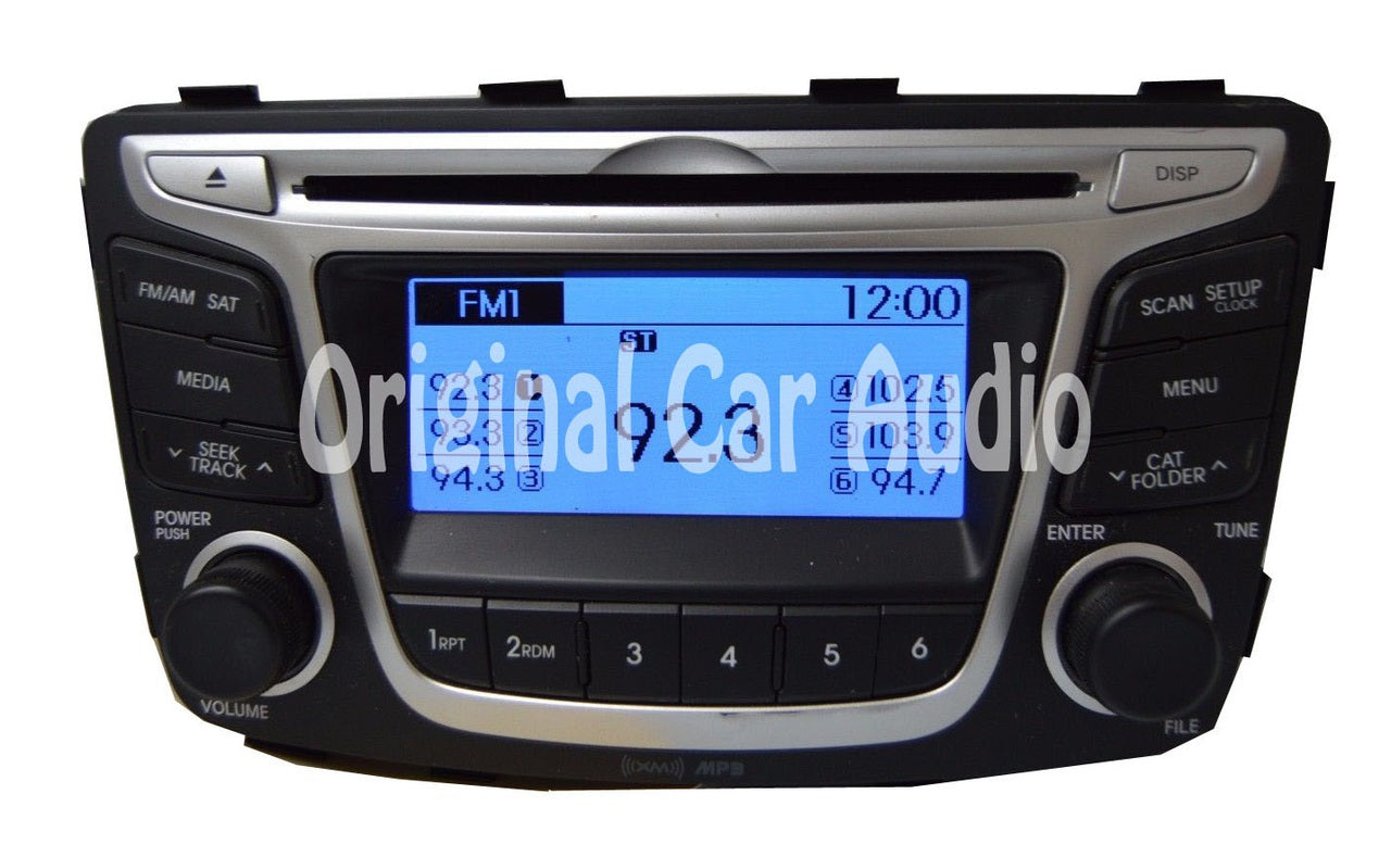 2012 2013 2014 Hyundai OEM Accent Radio SAT Bluetooth CD Player Receiver