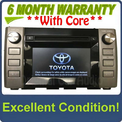 2014 - 2016 Toyota Tundra OEM Single CD AM FM Touch Screen Radio Receiver 57067