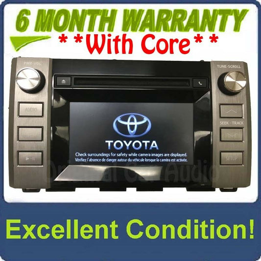 2014 - 2016 Toyota Tundra OEM Single CD AM FM Touch Screen Radio Receiver 57067