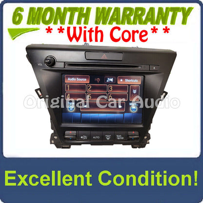 2016 - 2017 Acura MDX OEM Single CD AM FM Touch Screen Media Radio Receiver