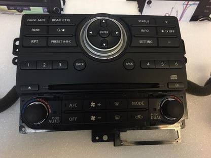 07 - 13 Nissan Pathfinder Armada Audio Climate Control Panel 28395 ZQ0081