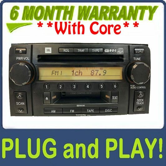 2003-2009 OEM Toyota 4Runner JBL Radio Tape Player 6 Disc CD Changer