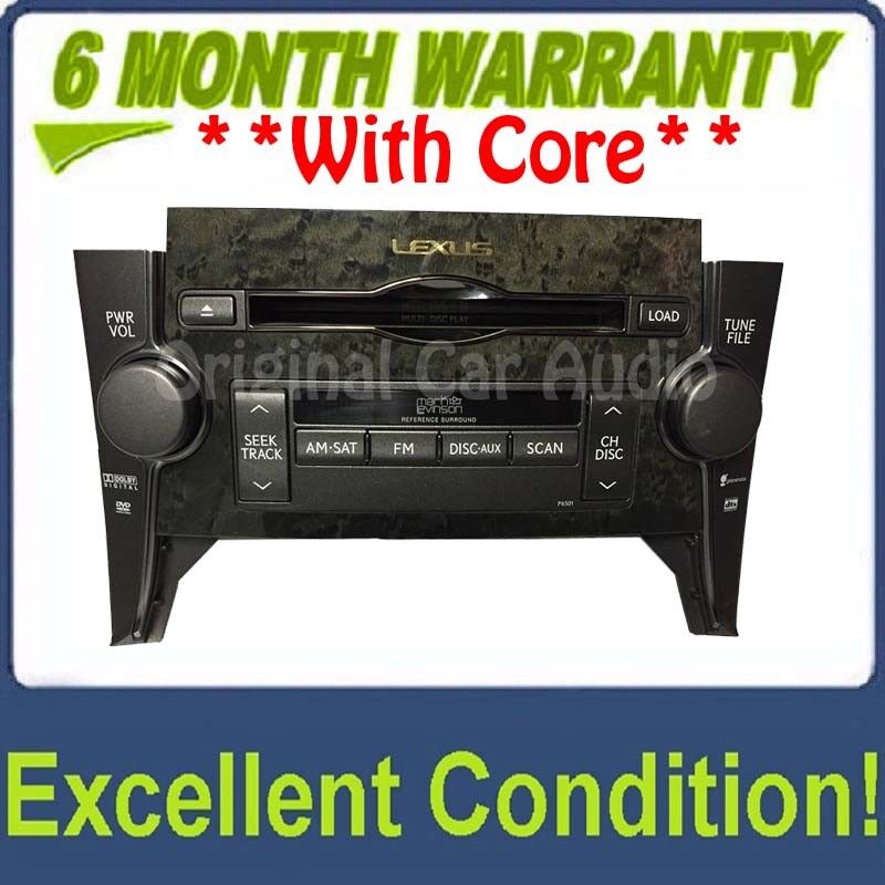2007 - 2009 Lexus LS460 Mark Levinson radio 6 disc CD changer gray trim