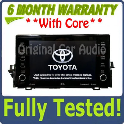 Blemished 2020 - 2022 Toyota Camry OEM Receiver JBL Navigation Radio 9" Display