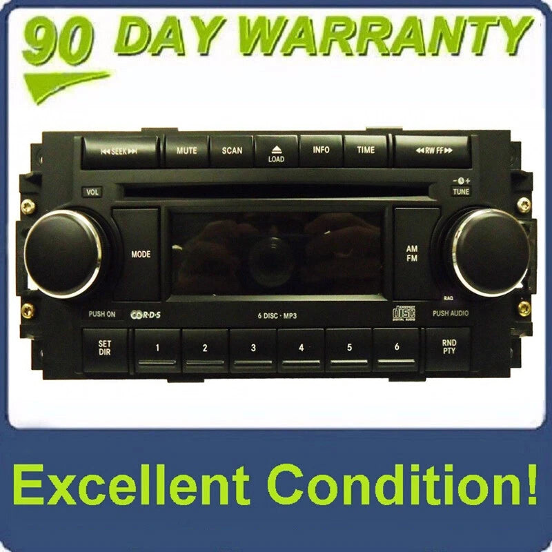2005 - 2008 Chrysler OEM Radio 6 Disc Changer MP3 CD Player RAQ Stereo Reciever
