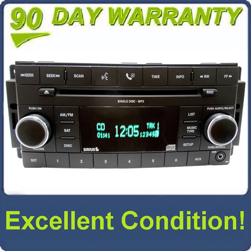2007 - 2013 JEEP CHRYSLER DODGE OEM Sirius Satellite XM AM FM Radio AUX MP3 CD Player Receiver RES