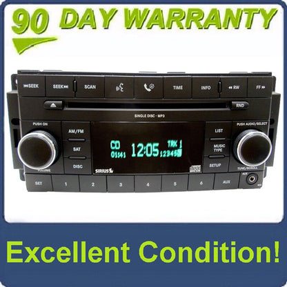 2007 - 2013 JEEP CHRYSLER DODGE OEM Sirius Satellite XM AM FM Radio AUX MP3 CD Player Receiver RES
