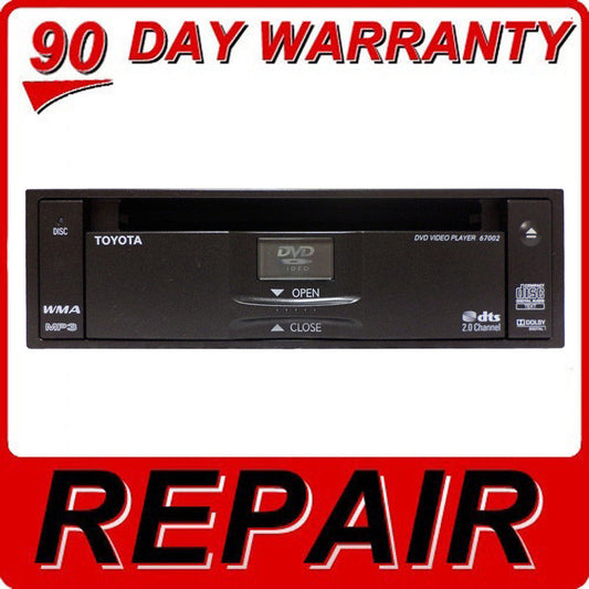 Repair Your 11 - 14 TOYOTA Sienna Rear Entertainment System DVD Player Repair