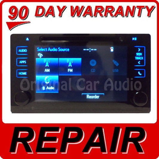 REPAIR SERVICE ONLY 2015 Toyota SIENNA OEM Touch Screen CD Player Stereo Non-Nav