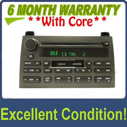 2003 2004 2005 2006 2007 2008 2009 LINCOLN Town Car OEM Radio Stereo Tape Cassette CD Player ALPINE Subwoofer