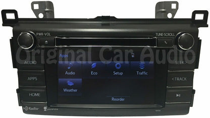 Refurbished 2013 - 2017 Toyota OEM Gracenote AM FM HD Radio Bluetooth CD Player Receiver 100326, 100325 Blemished