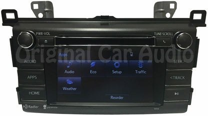 Refurbished 2013 2014 2015 2016 2017 Toyota OEM Gracenote AM FM HD Radio Bluetooth CD Player Receiver 100326, 100325